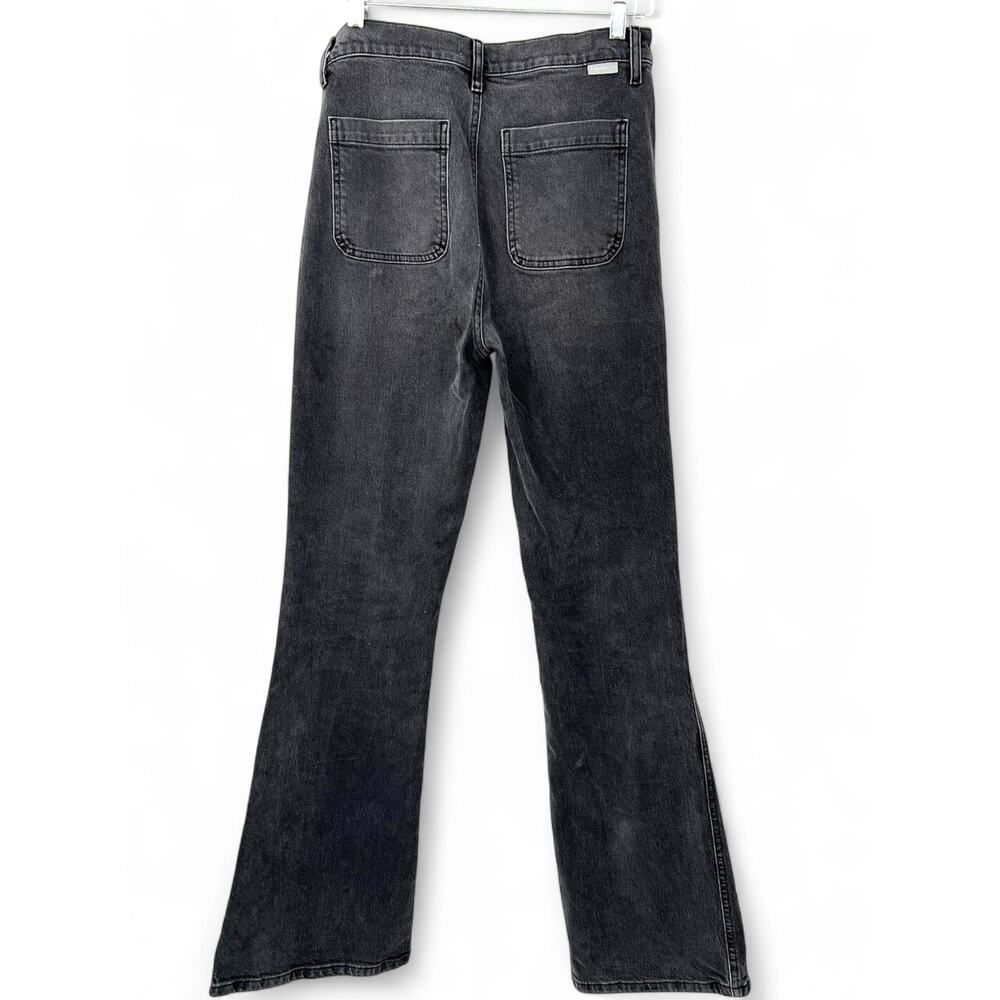 BOYISH 28 Rickey flare leg jeans in black 32" inseam Button Fly Flare  Revolve - Picture 5 of 13